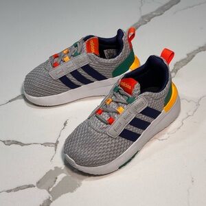 Adidas Boys Racer TR21 Sneaker Dash Grey/Dark Blue/Court Green Athletic Shoes 7